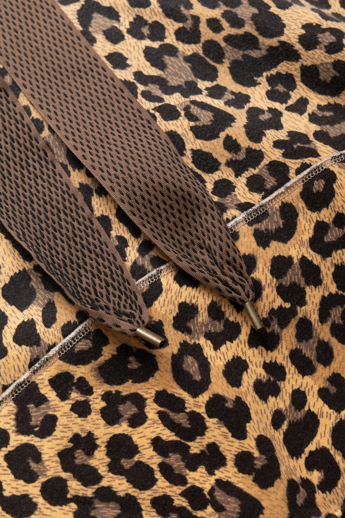 SWT Knit Leopard DEVIL Hoodie - Brown - Image 8