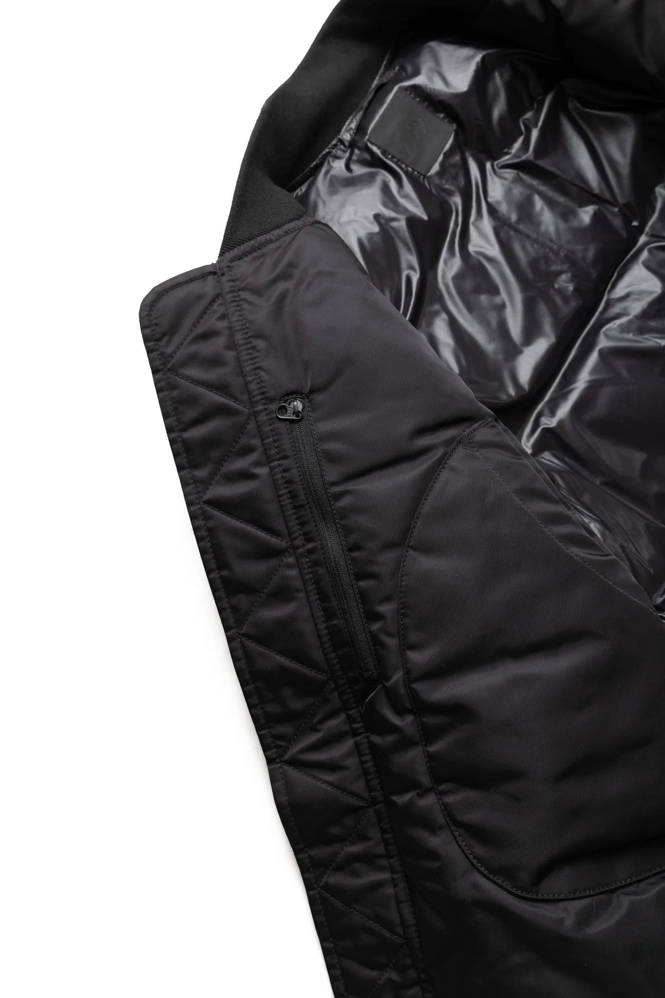 Tech 2Way MA-1 Down Jacket - Black - Image 15