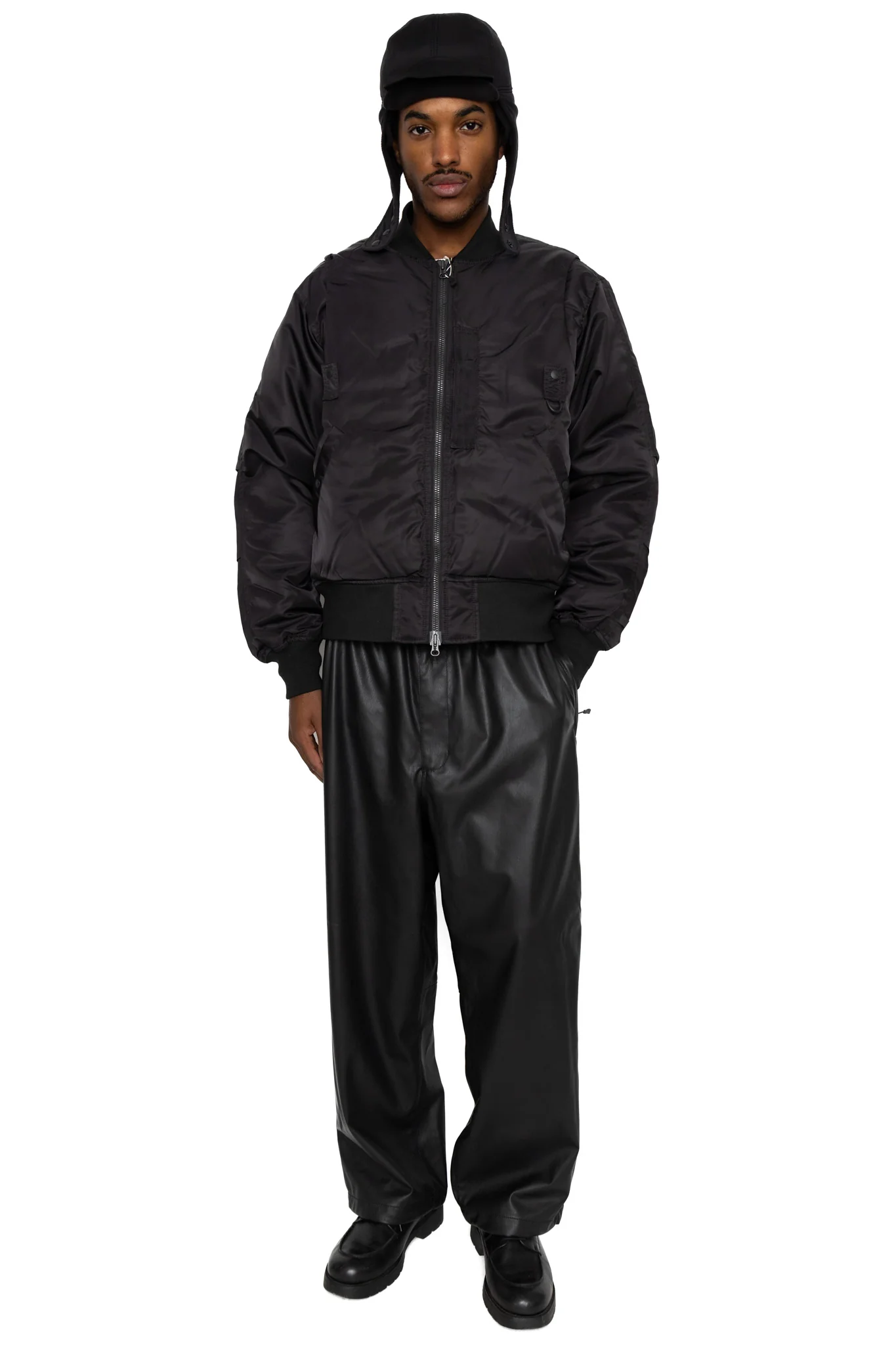 Tech 2Way MA-1 Down Jacket - Black - Image 2