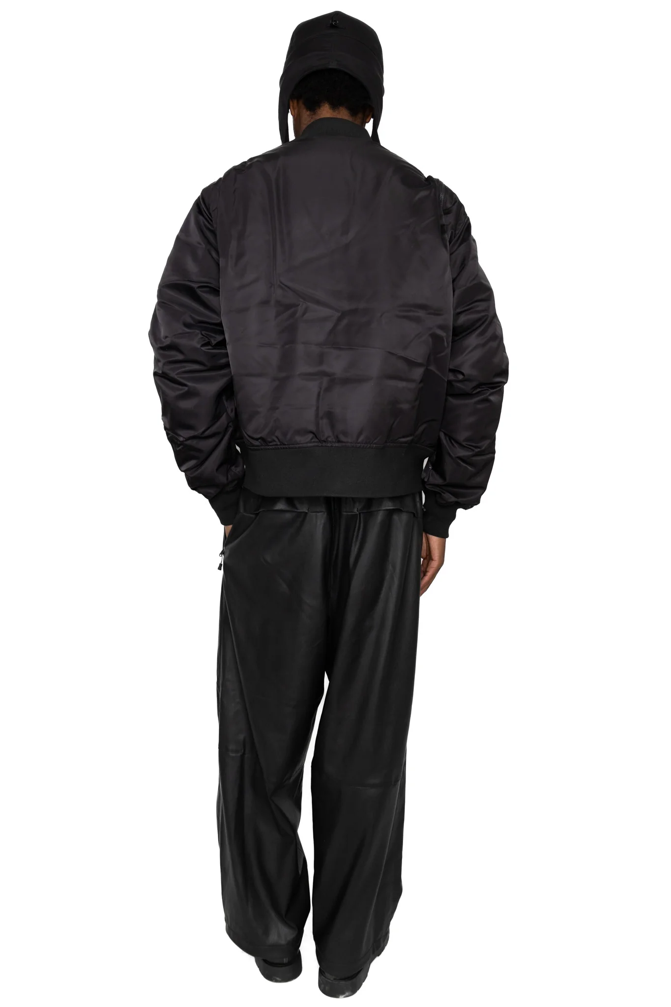 Tech 2Way MA-1 Down Jacket - Black - Image 4