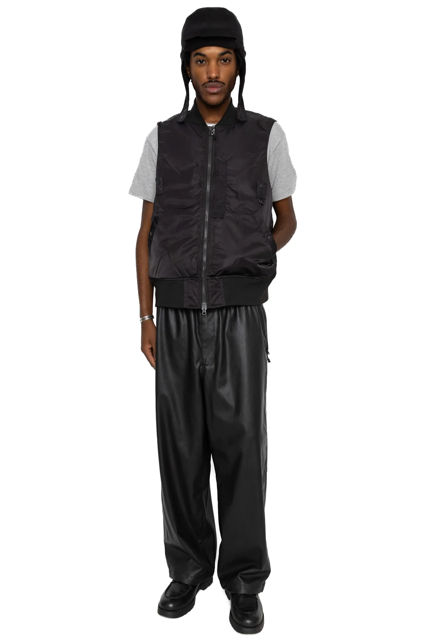 Tech 2Way MA-1 Down Jacket - Black - Image 7