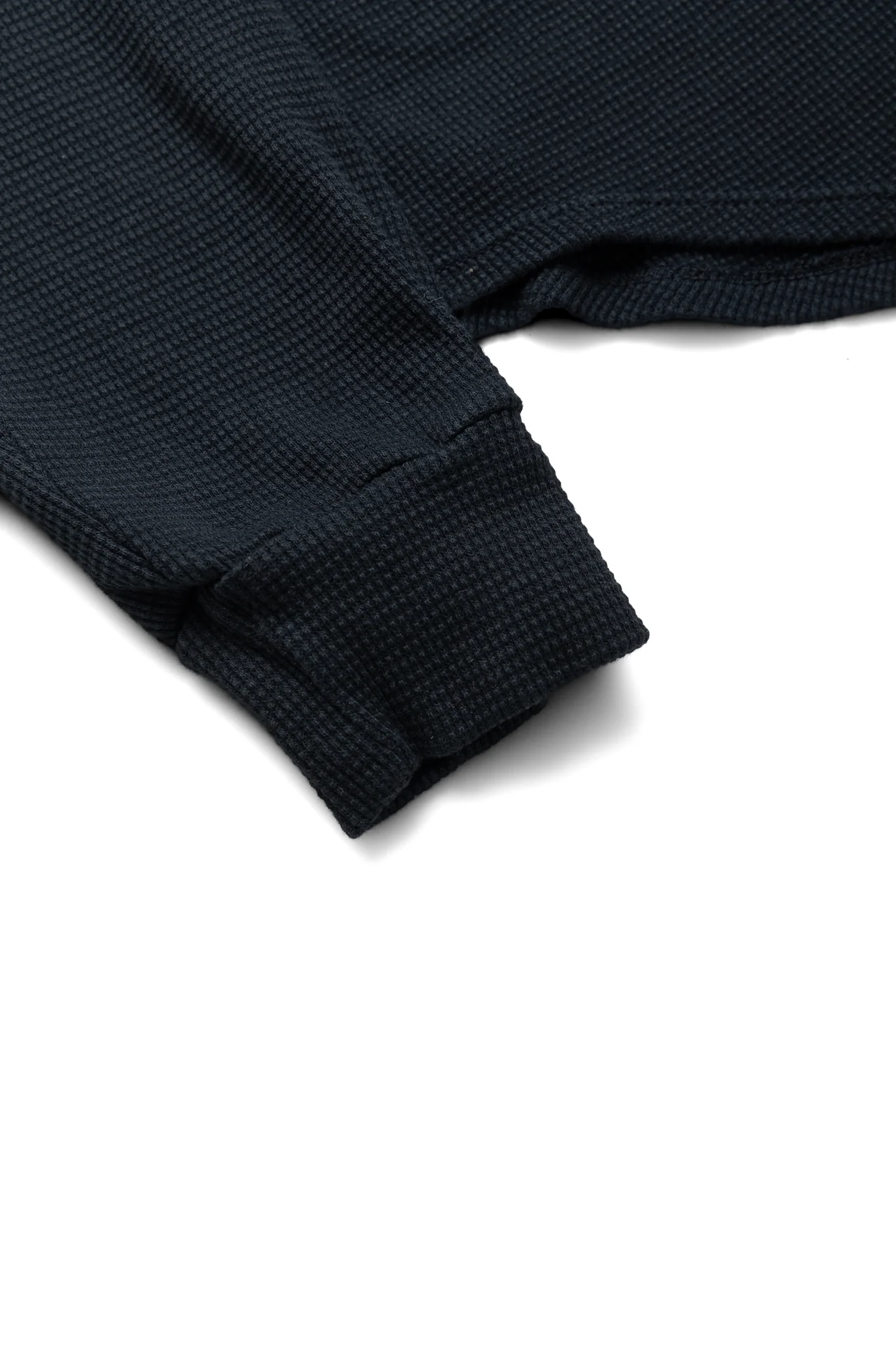 Thermal Baseball Hem Henley - Faded Black - Image 3
