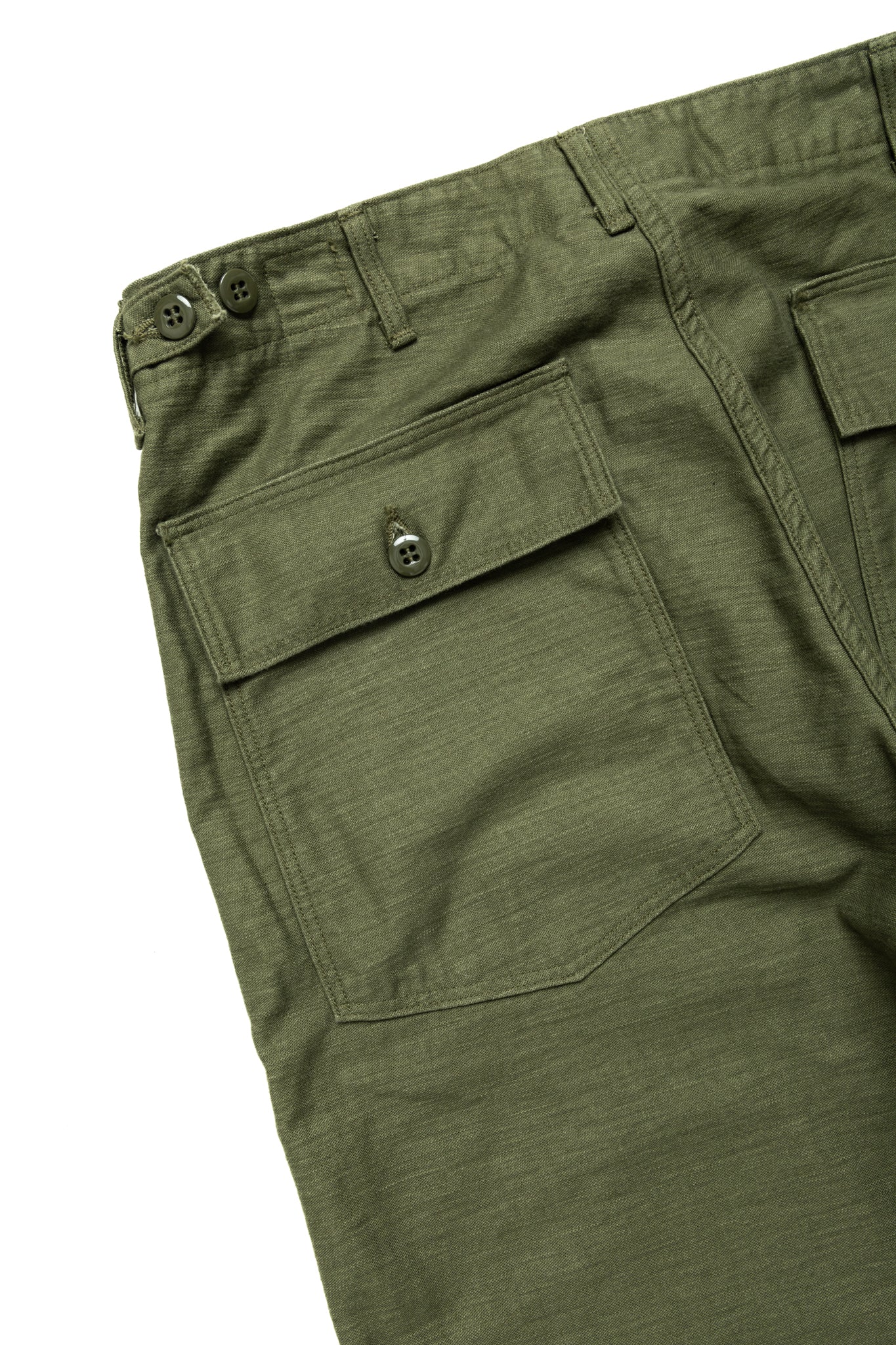 Vintage Fit Fatigue Pants - Dark Olive - Image 9