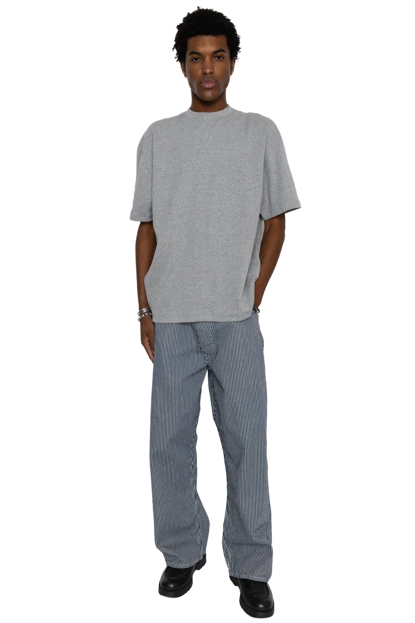 Waffle T-Shirt - Heather Grey - Image 2