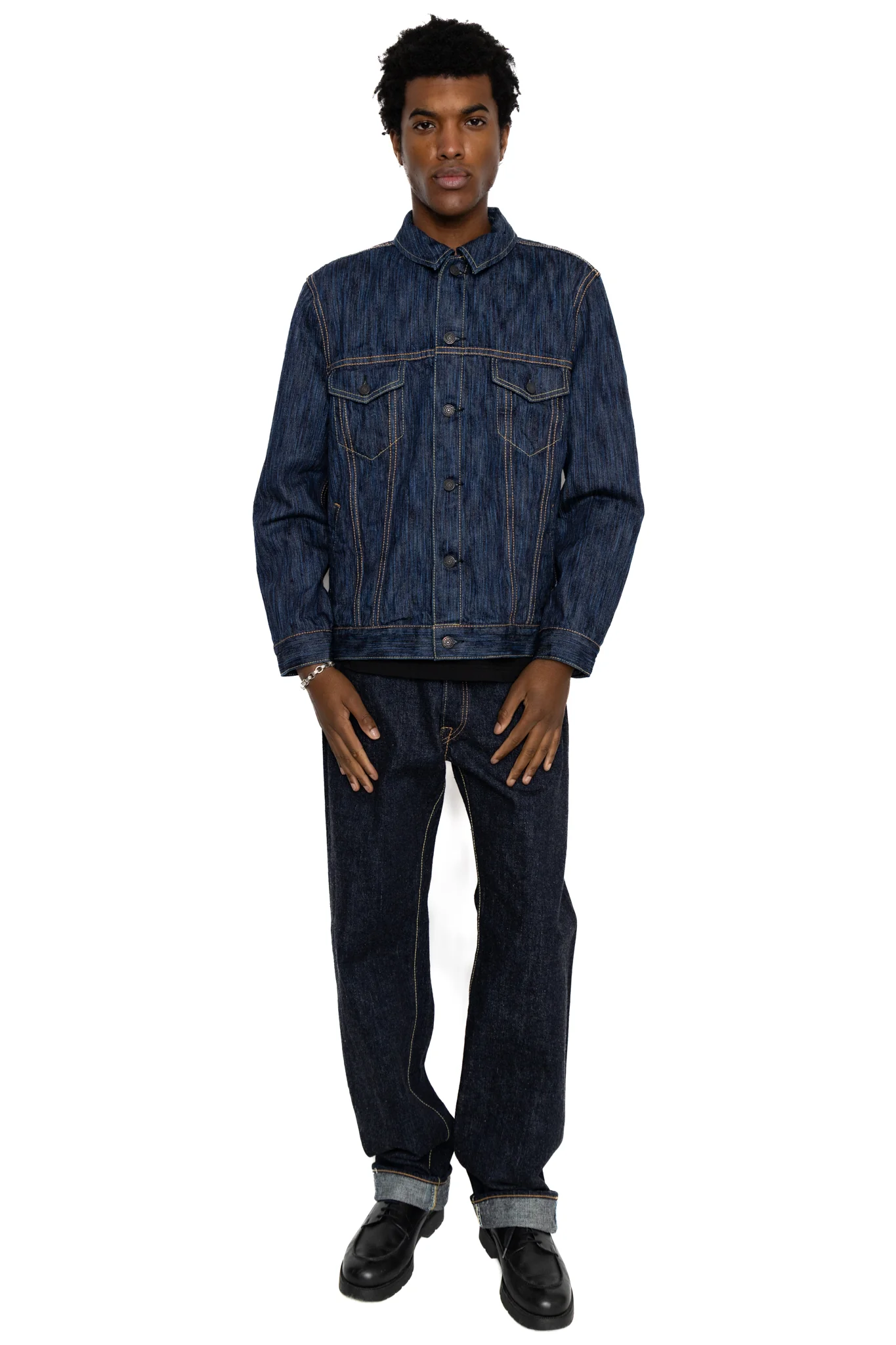 Waterfall Denim Type 3 Jacket - Dark - Image 2