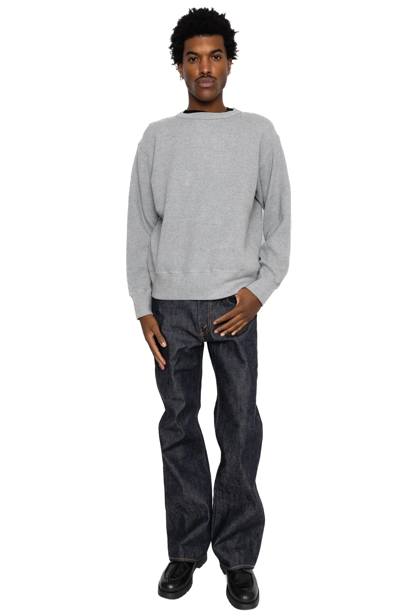 Whitesville L/S Thermal T-Shirt - Heather Grey - Image 2