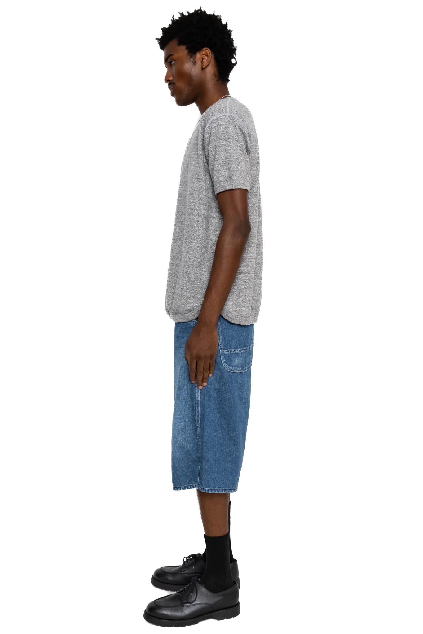 Wide Fit 40's Painter Shorts Denim - Used - Image 4