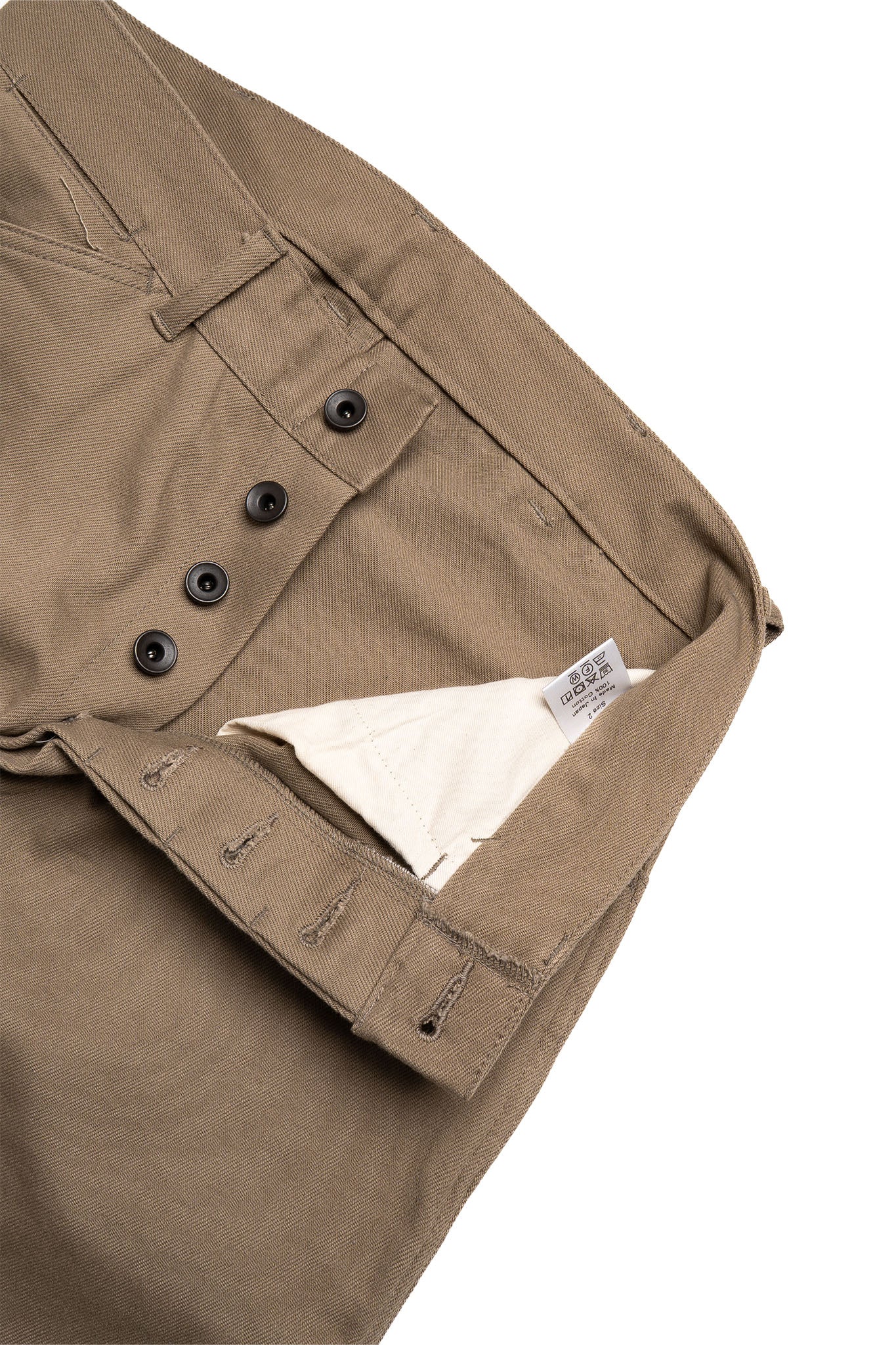 Yume Pants : Drill Twill - Dark Khaki - Image 5